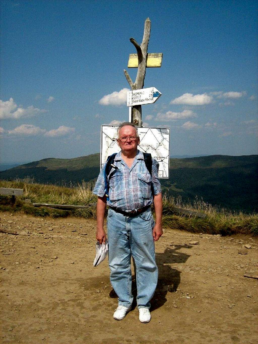 On top of Mount Wielka Rawka (1304 m) 