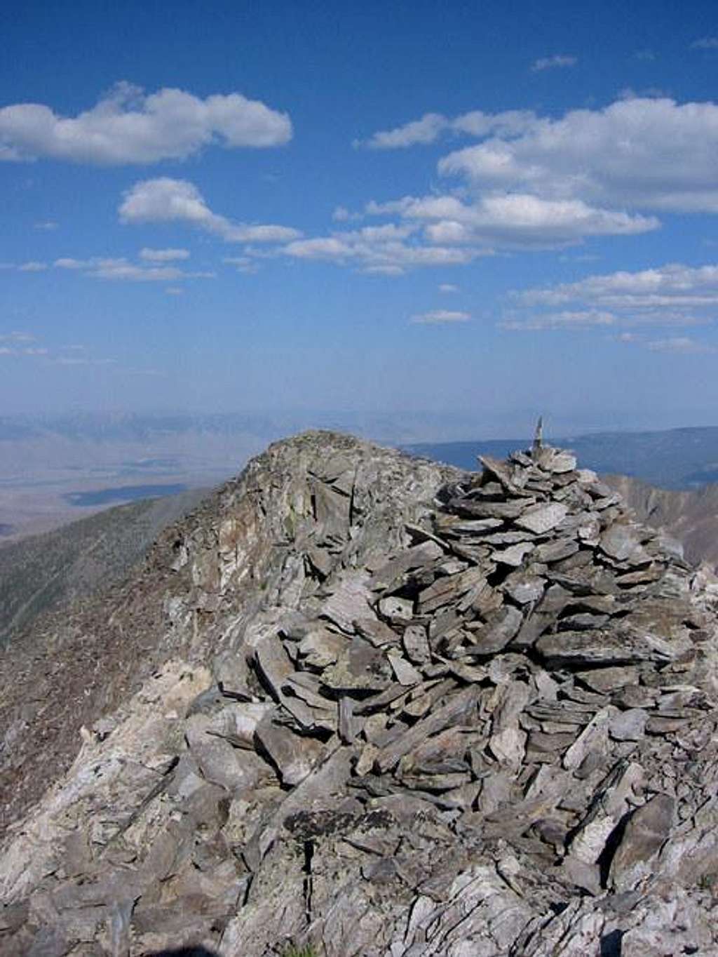 Large Summit Cairn at the...