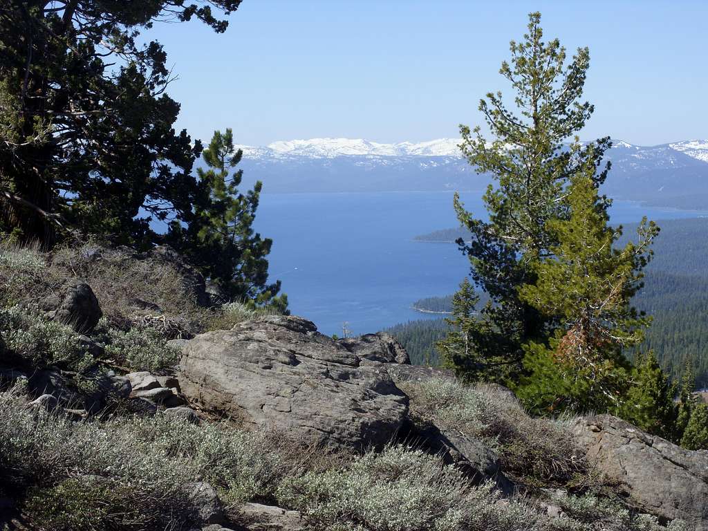 View southwest to Lake Tahoe