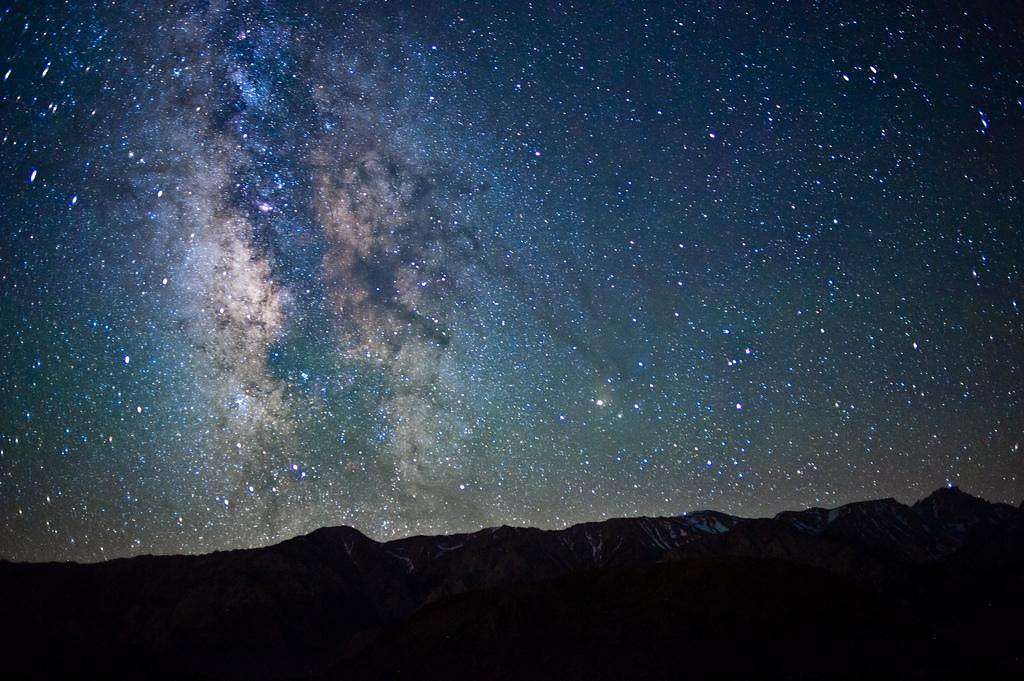 The Milky Way Over the Whitney Range, Alabama Hills, Lone Pine CA