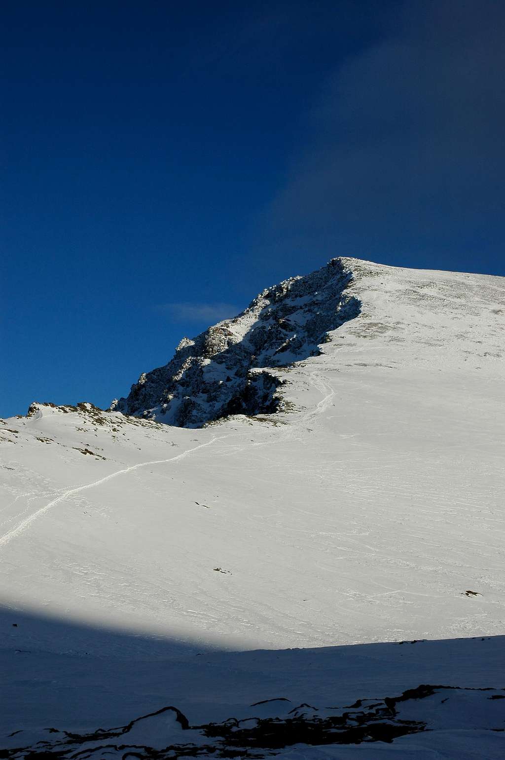 View of summit from trek route