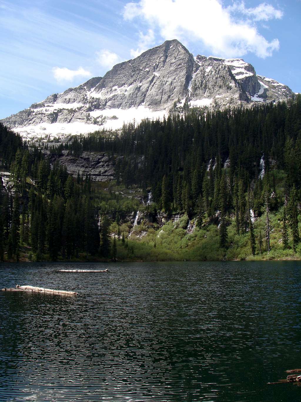 St Paul Peak And Lake