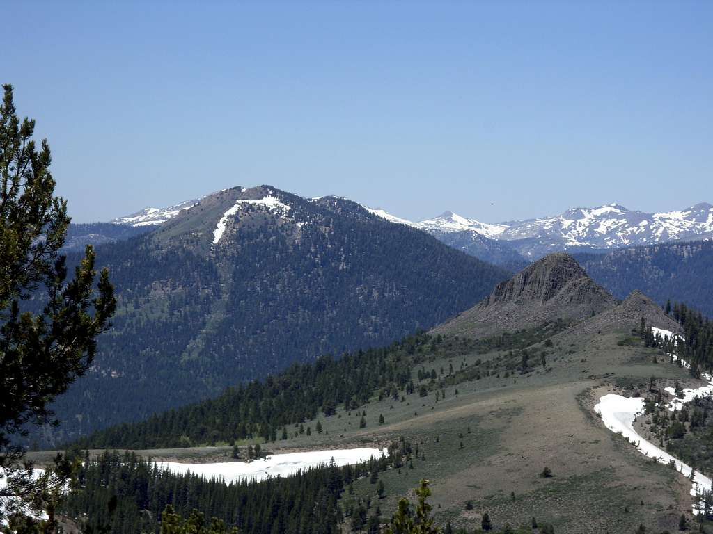 View north heading down Hawkins Peak