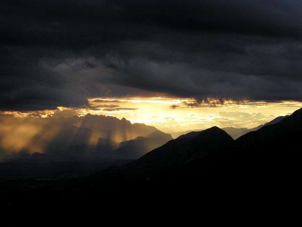 The view to the Julian Alps...