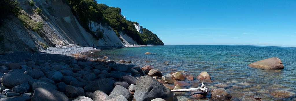 Beaches of erratic granite blocks in Jasmund national park