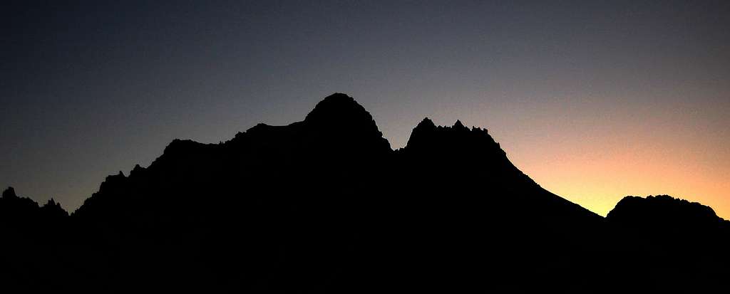 Sunset over Mt Agassiz