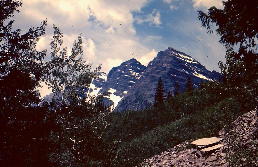 Maroon Bells through the Trees