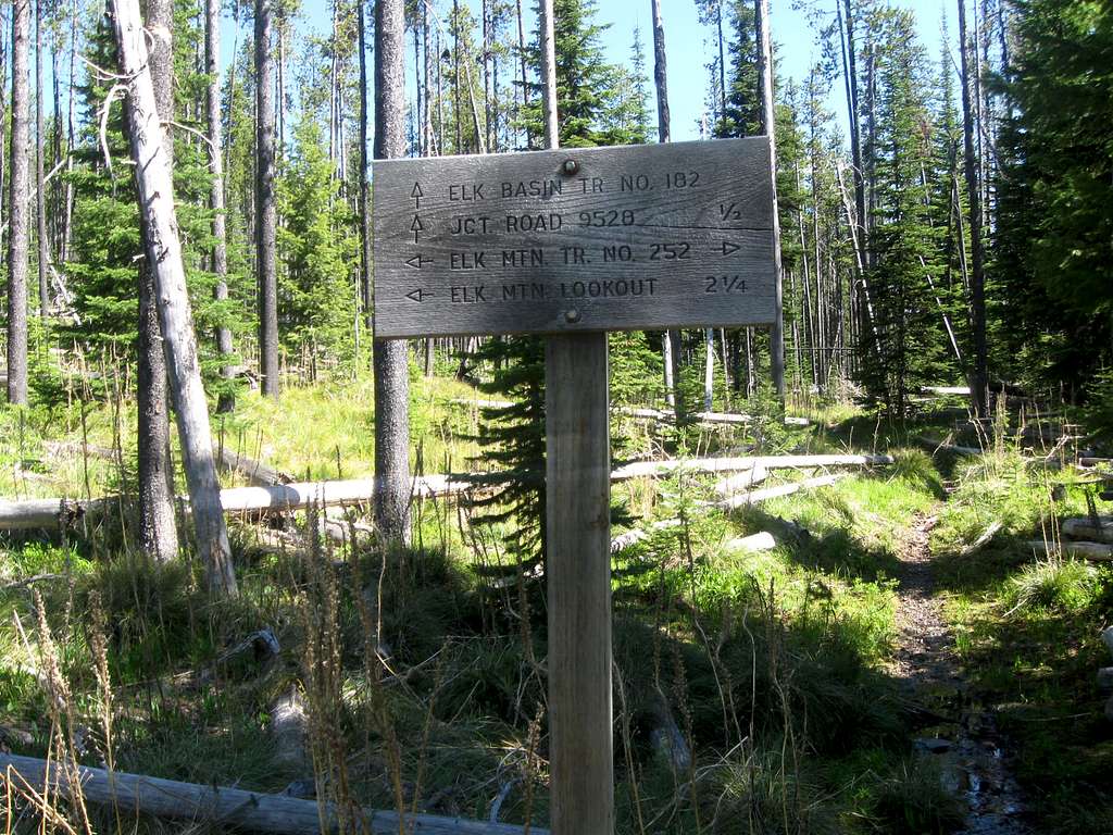 Sign marking the Lookout Trail