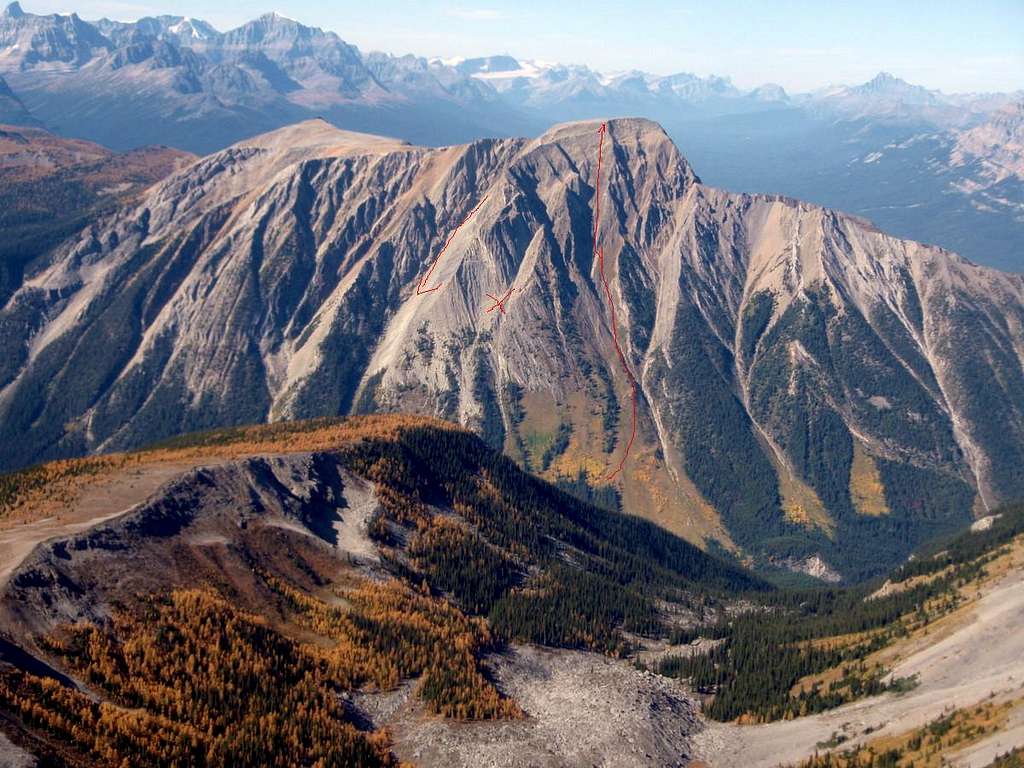 Copper Mountain, Banff - easiest scramble route