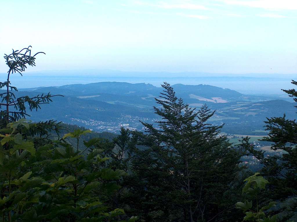Looking East, the Sudetes in the Background