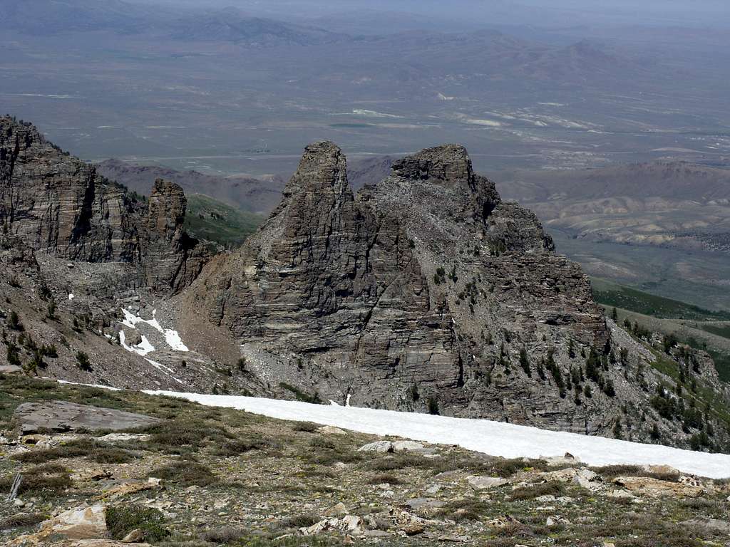 Chimney Rock from the ridge