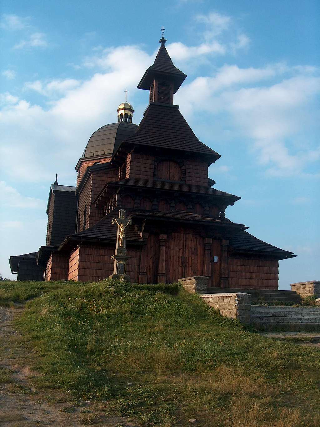 The wooden chapel on top of Radhošť