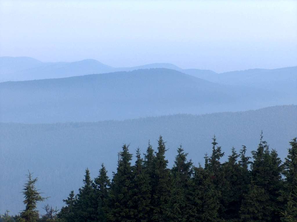 NE view from Radhošť