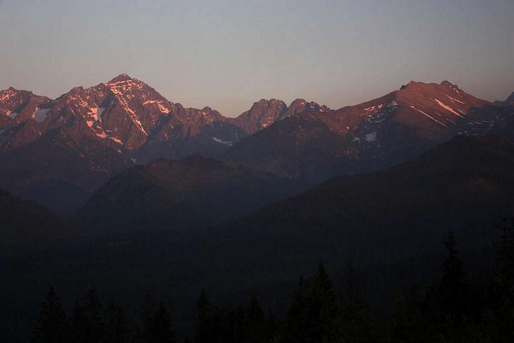 High Tatras at twilight