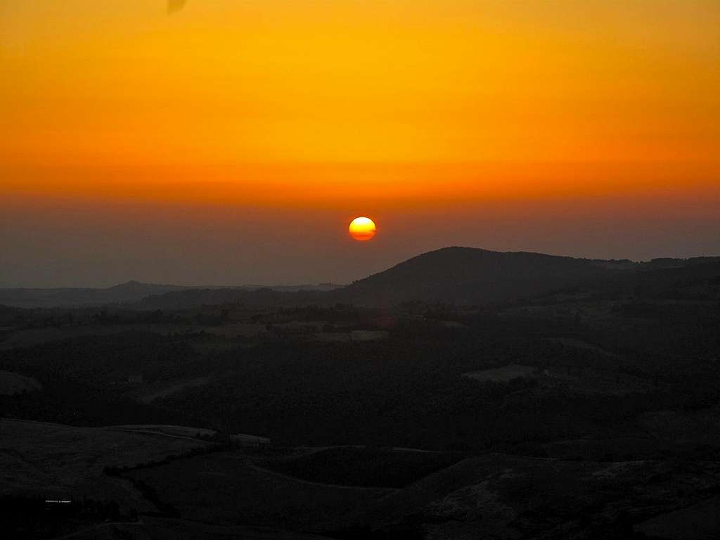 Sunset over Montepulciano 1