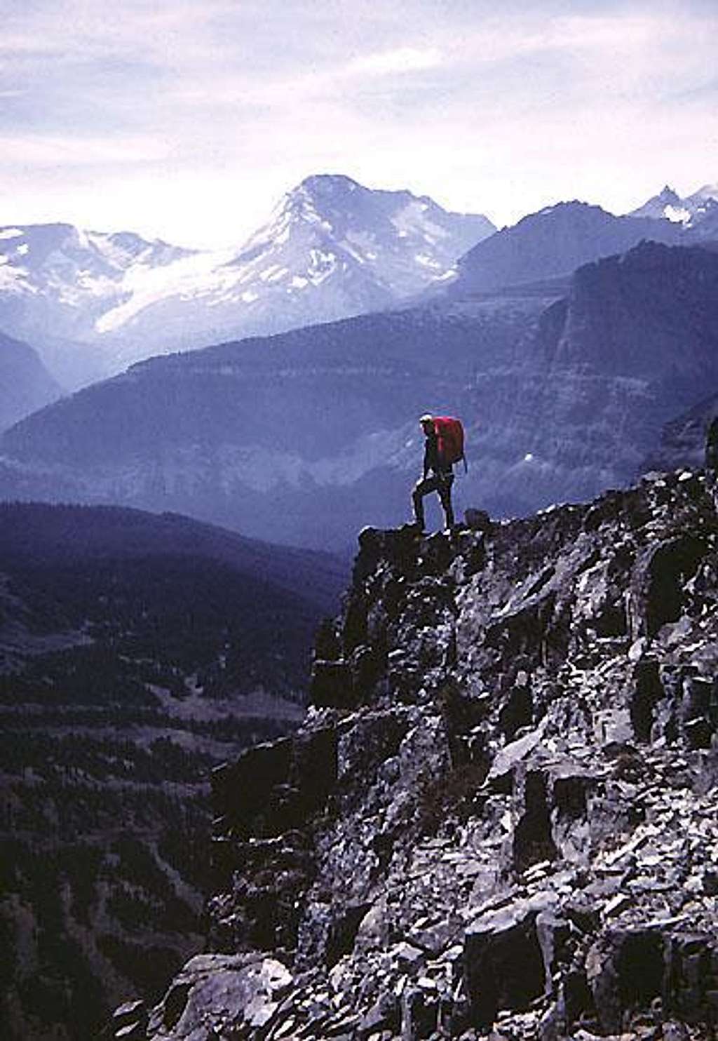 Top of the diorite diorite sill<br> South Slope Route Mount Siyeh
