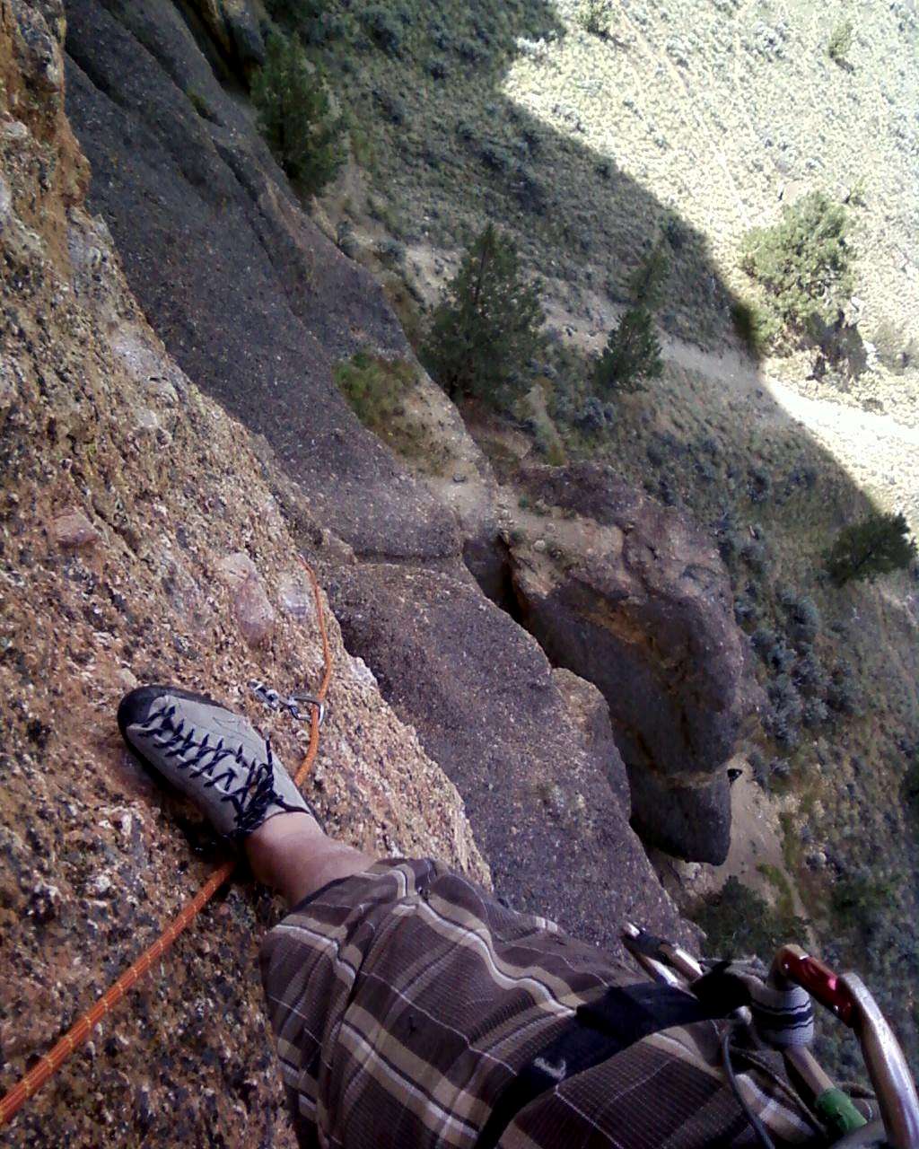 about halfway up pitch 3
