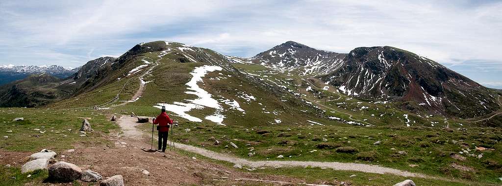 Kesselwand-Joch (2300m), Großer Mittager (2422m), Kleiner Mittager (2305m)