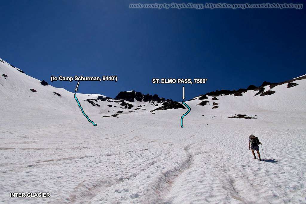 Route up to St. Elmo Pass