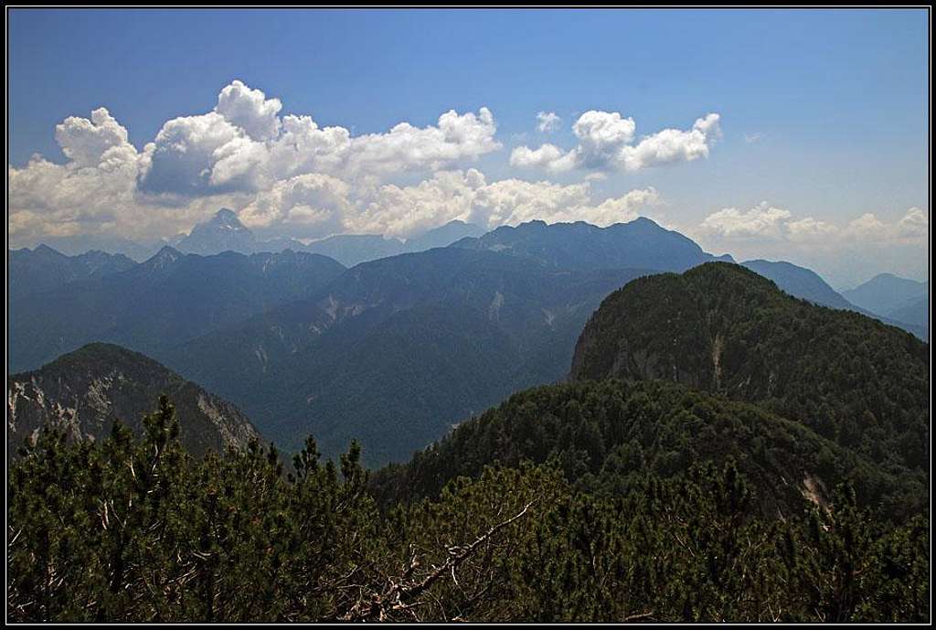 Monte Brizzia from Monte Bruca