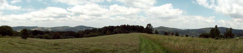 View from the slope of Mount Woltuszowska