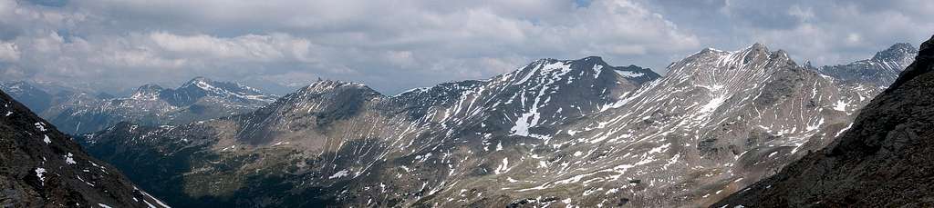 Sarner Weißhorn (2705m), Hohe Scheibe (2563m), Mutnelle (2657m), Hörtlahner Spitze (2656m), Tagewaldhorn (2708m)