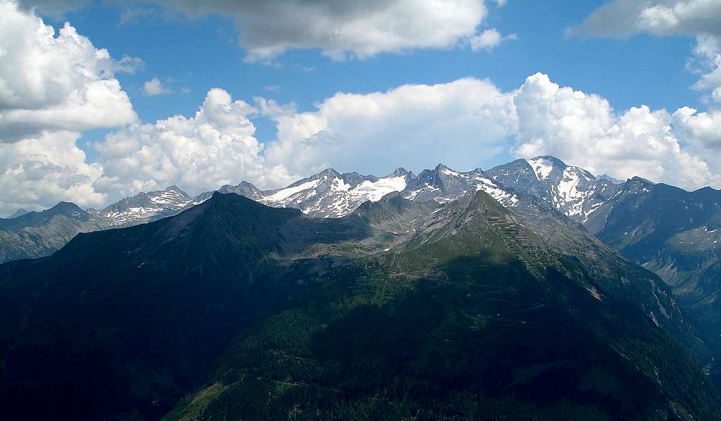 The Ankogel group, seen in the afternoon from the Zittrauer Tisch