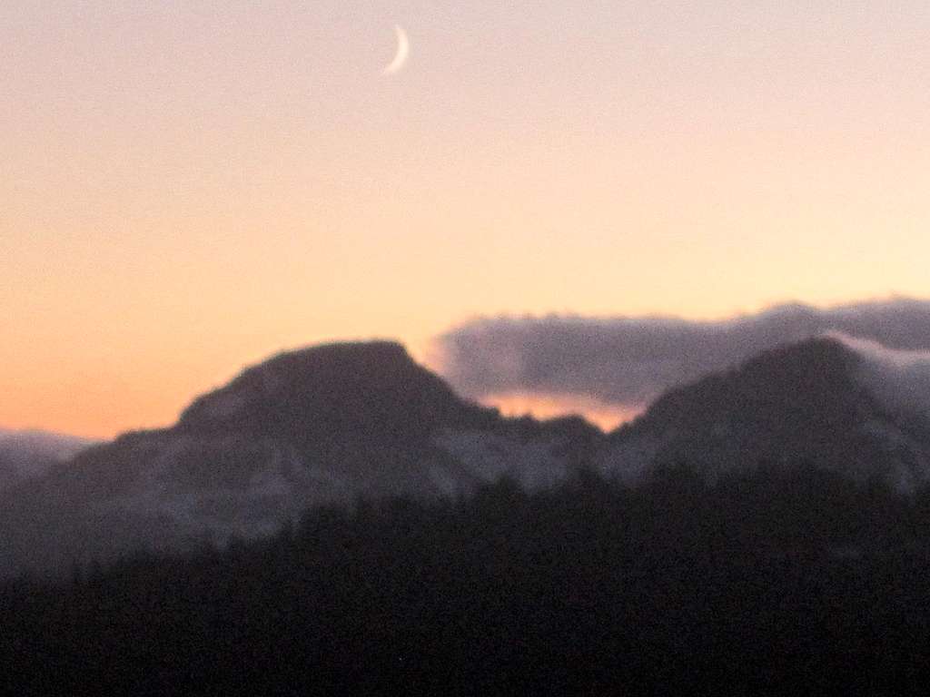 Waxing Crescent Over Spray Park