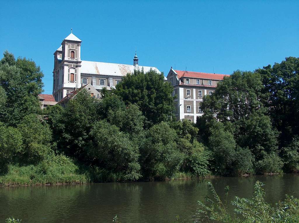 The river Nysa Kłodzka in Bardo