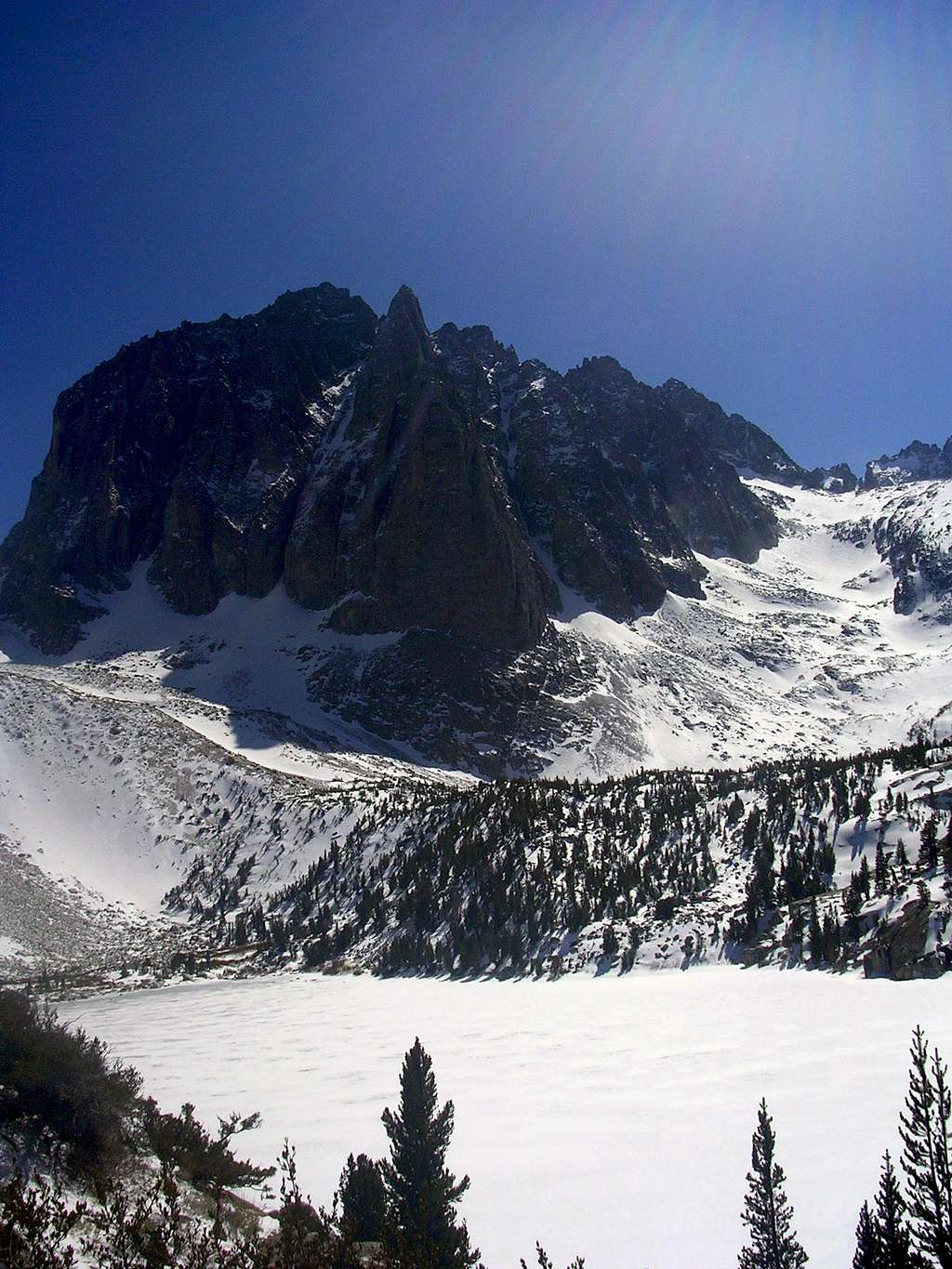 NE Aspect of Temple Crag in Winter