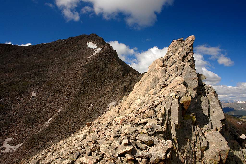 Sawtooth: looking back at Mount Bierstadt 