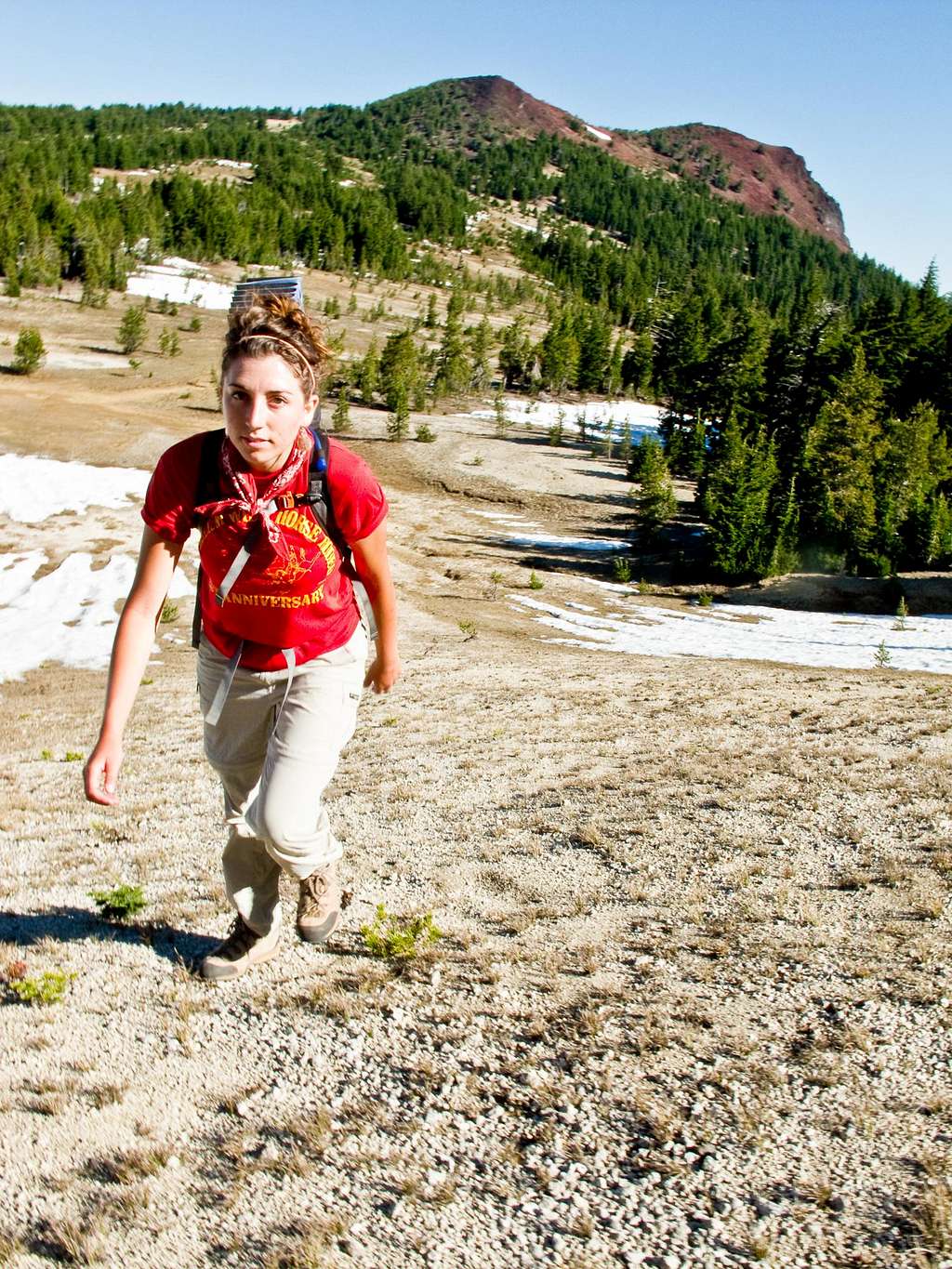 Ashley Gains the Sawtooth Ridge