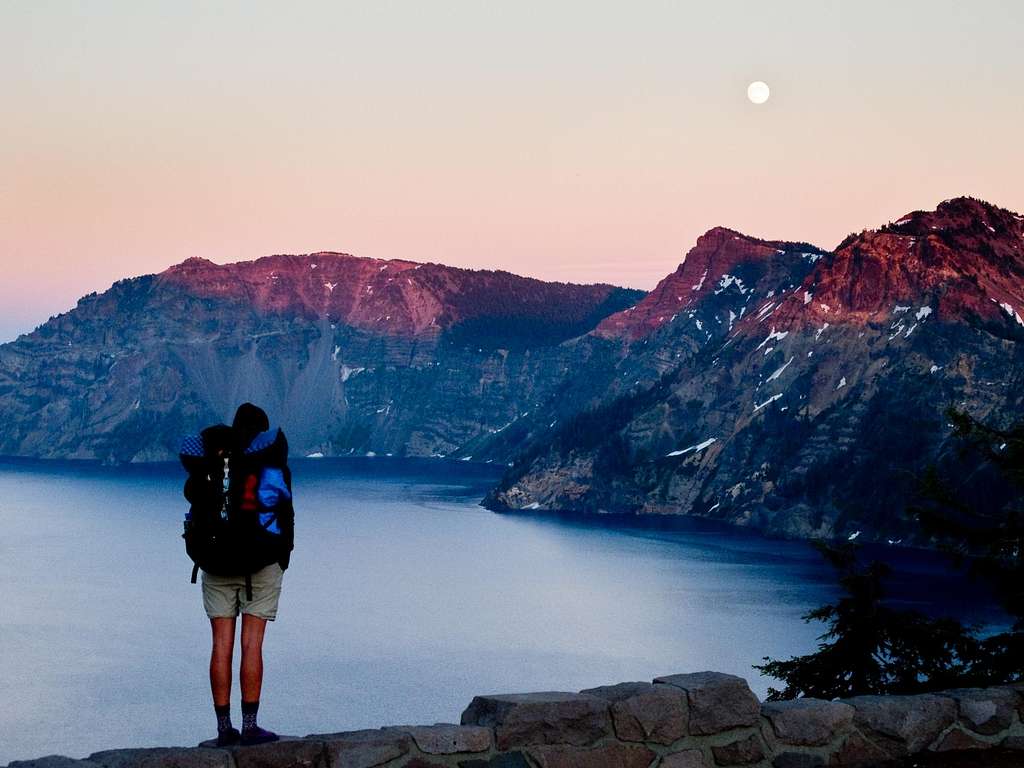 Full Moon Over Crater Lake
