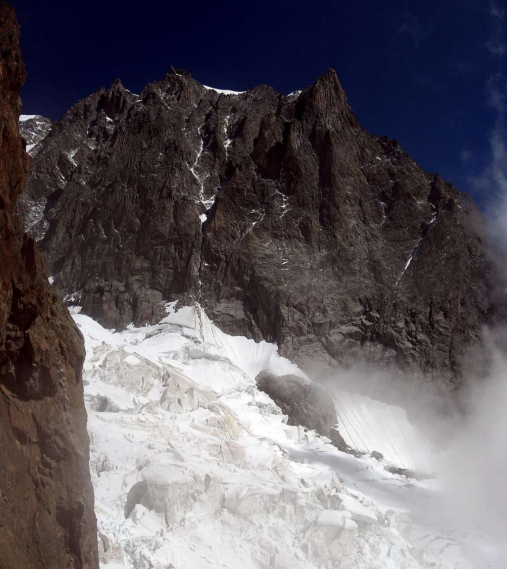 Aiguille Blanche seen from Colle dell'Innominata.