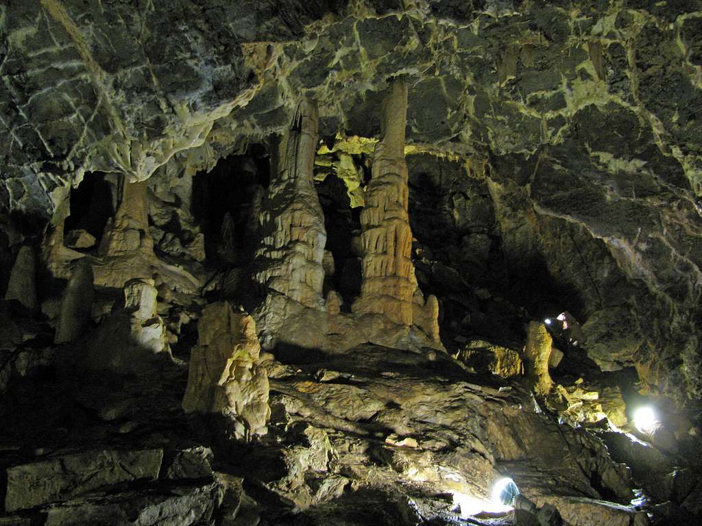 Minnetonka Cave stalagmites