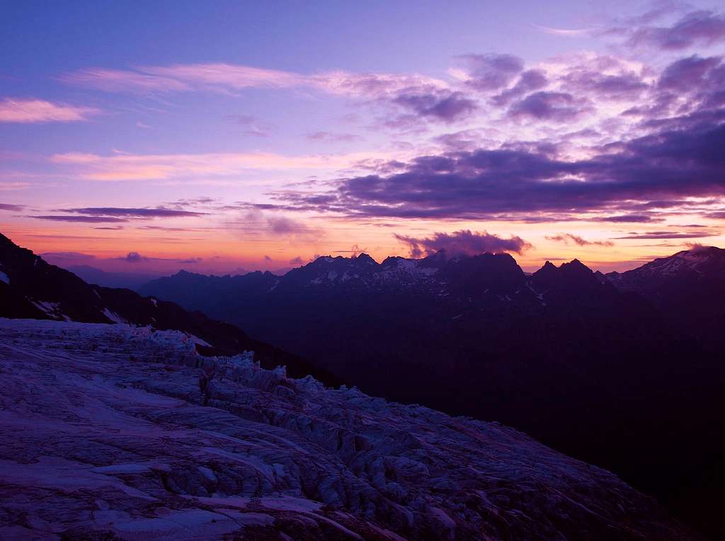 Sunset behind the Aiguilles Rouges Part 3