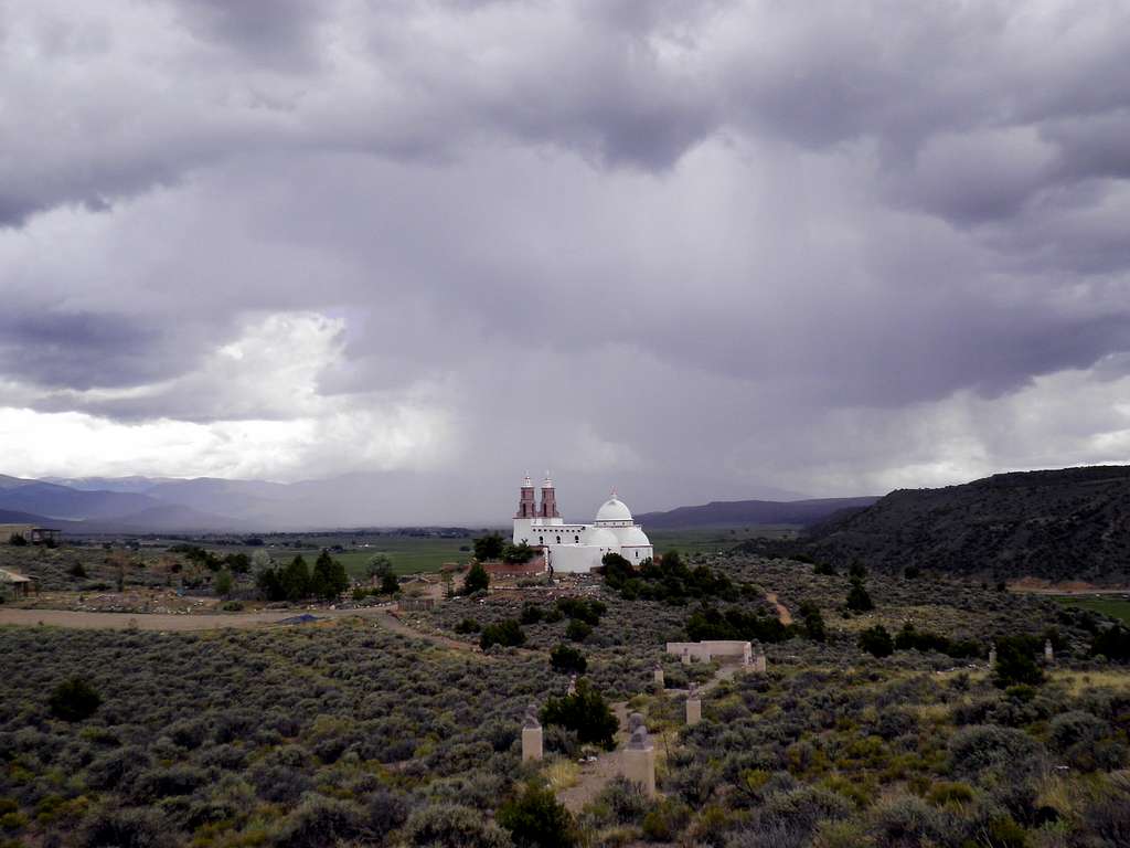 The chapel from the mesa top