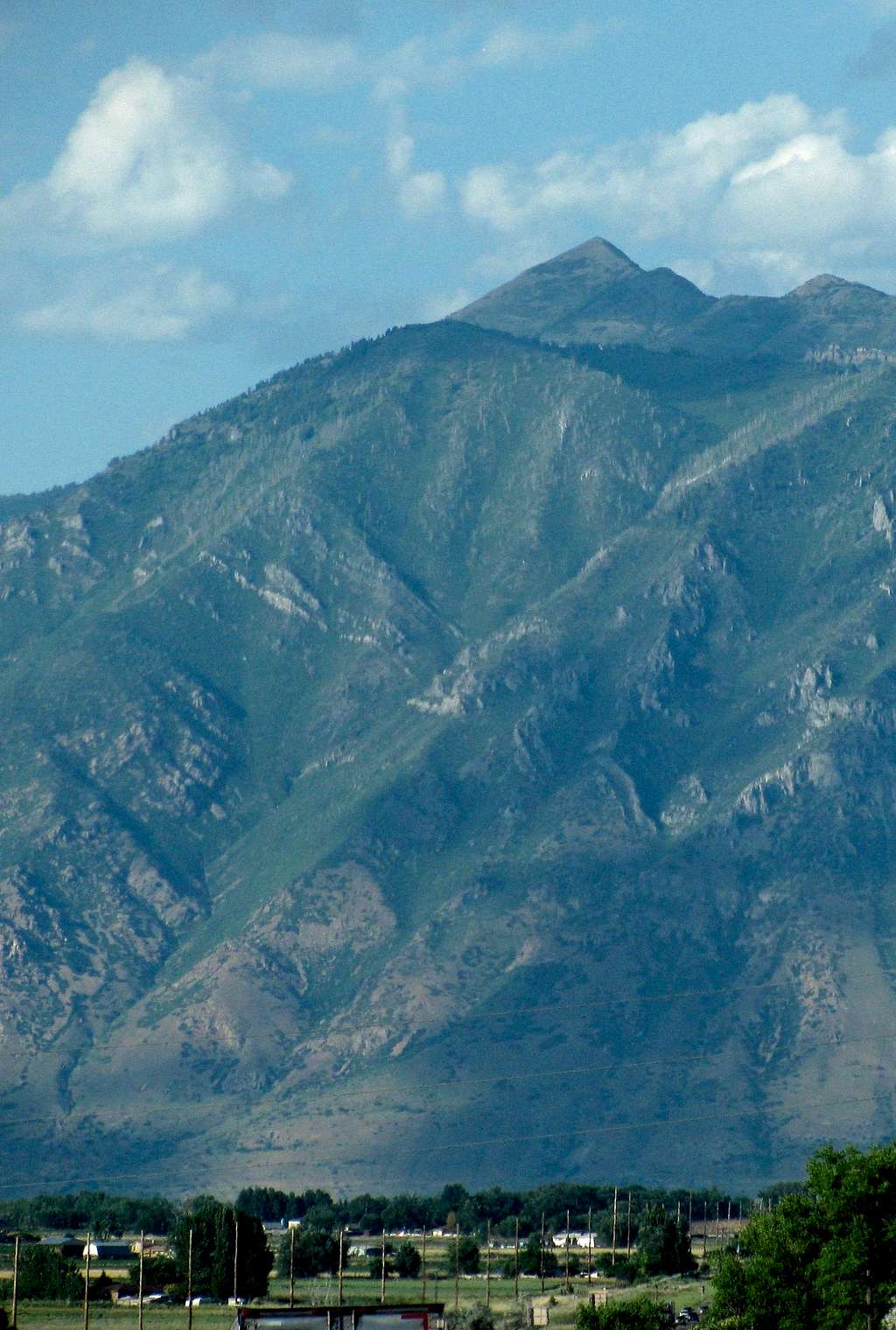 Provo Peak & Maple Mountain from I-15