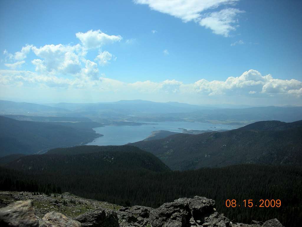 Lake Granby from Mount Irving Hale