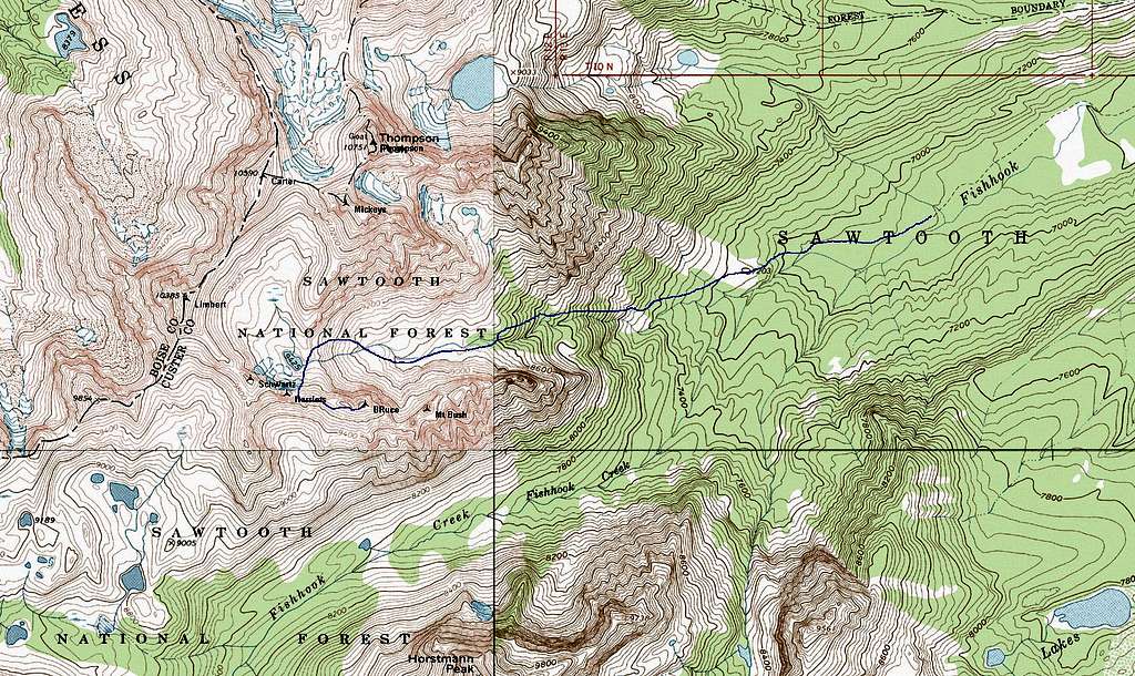 Mt. Bruce Route Map