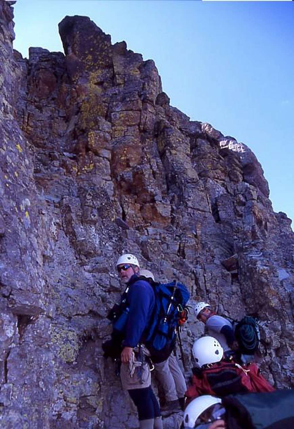 Base of the couloir that is...