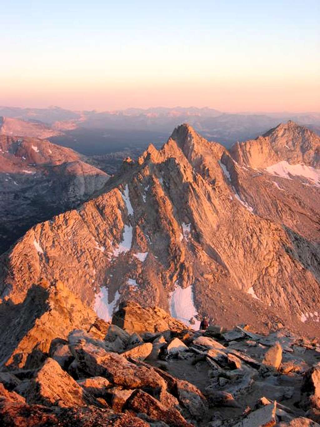 Whorl Mountain in alpenglow,...