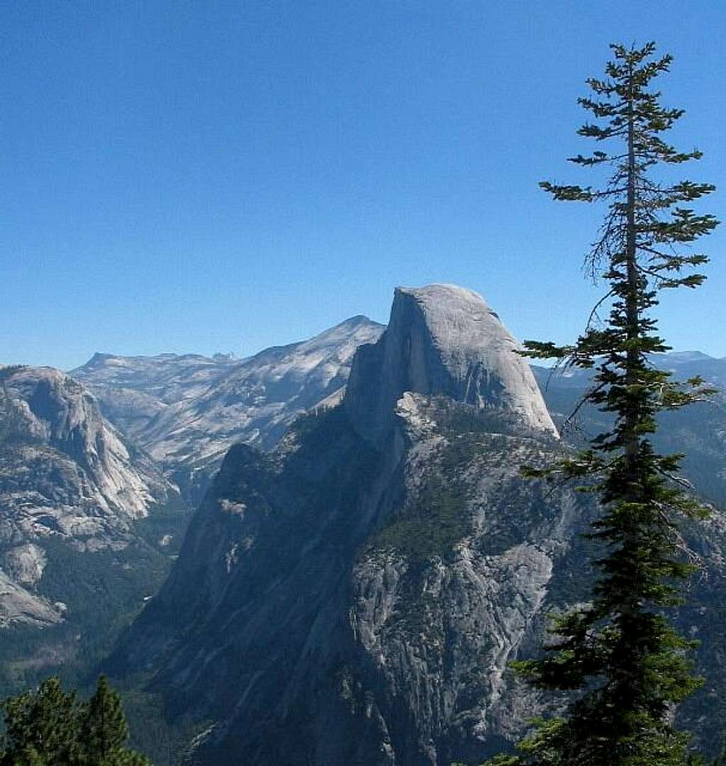 This view of the Half Dome...