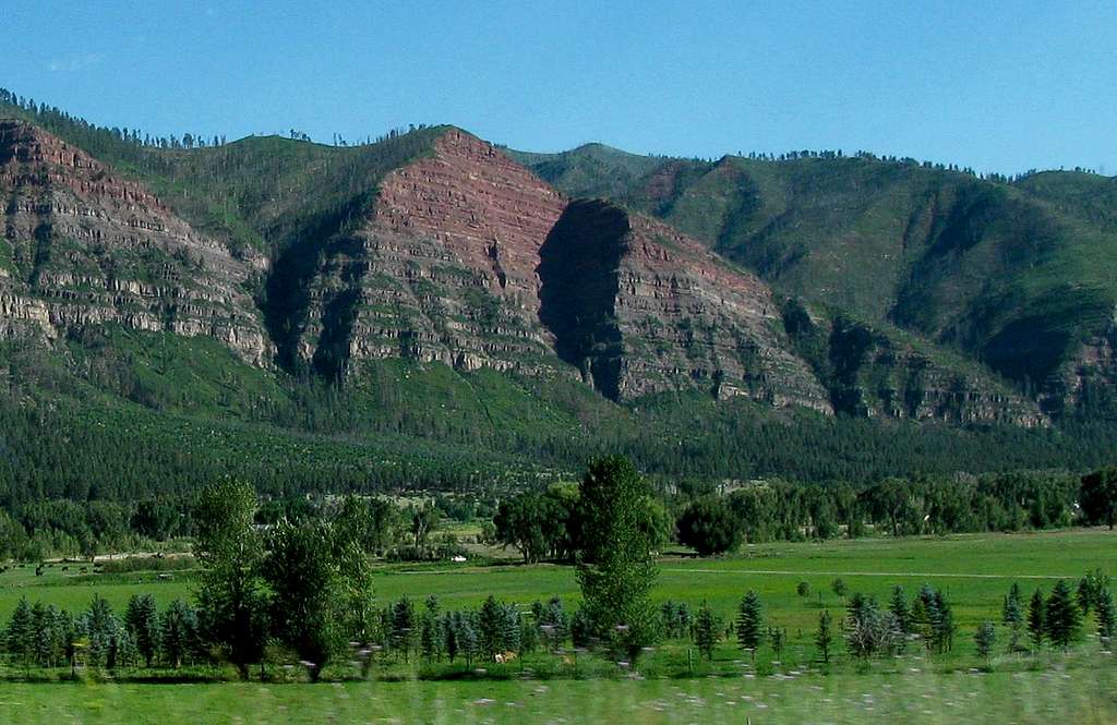 Red rock north of Durango
