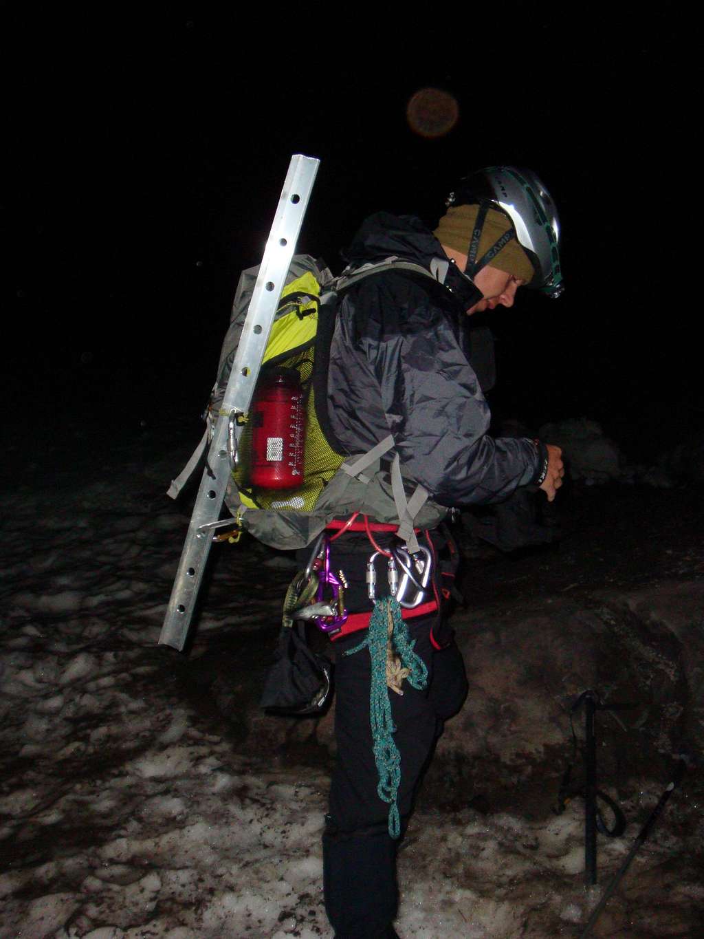 Josh on the Climbers Trail of Mt. Hood