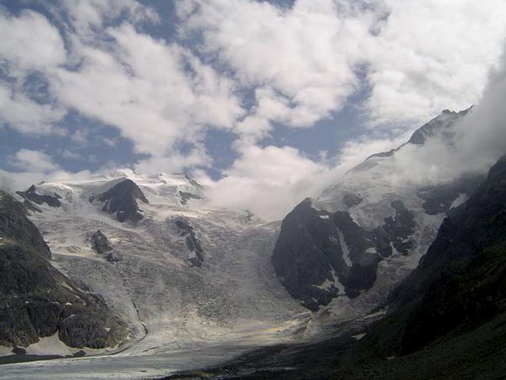 Morteratsch glacier and lower...