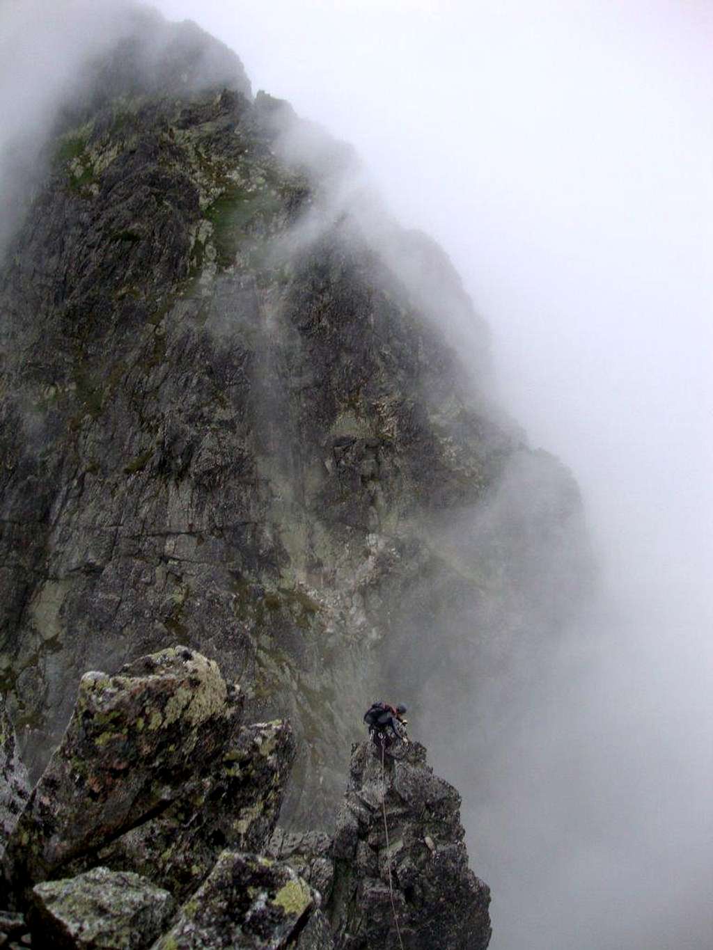 On West ridge of Jastrabia veža 