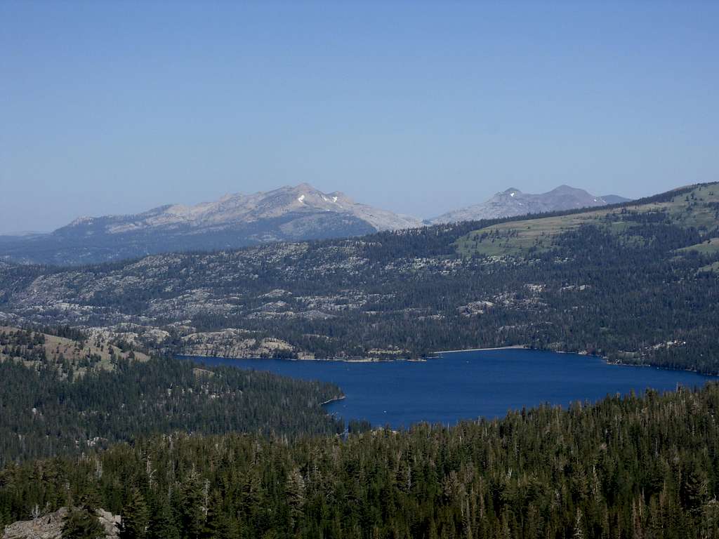Caples Lake and Desolation Wilderness from Fourth of July Peak