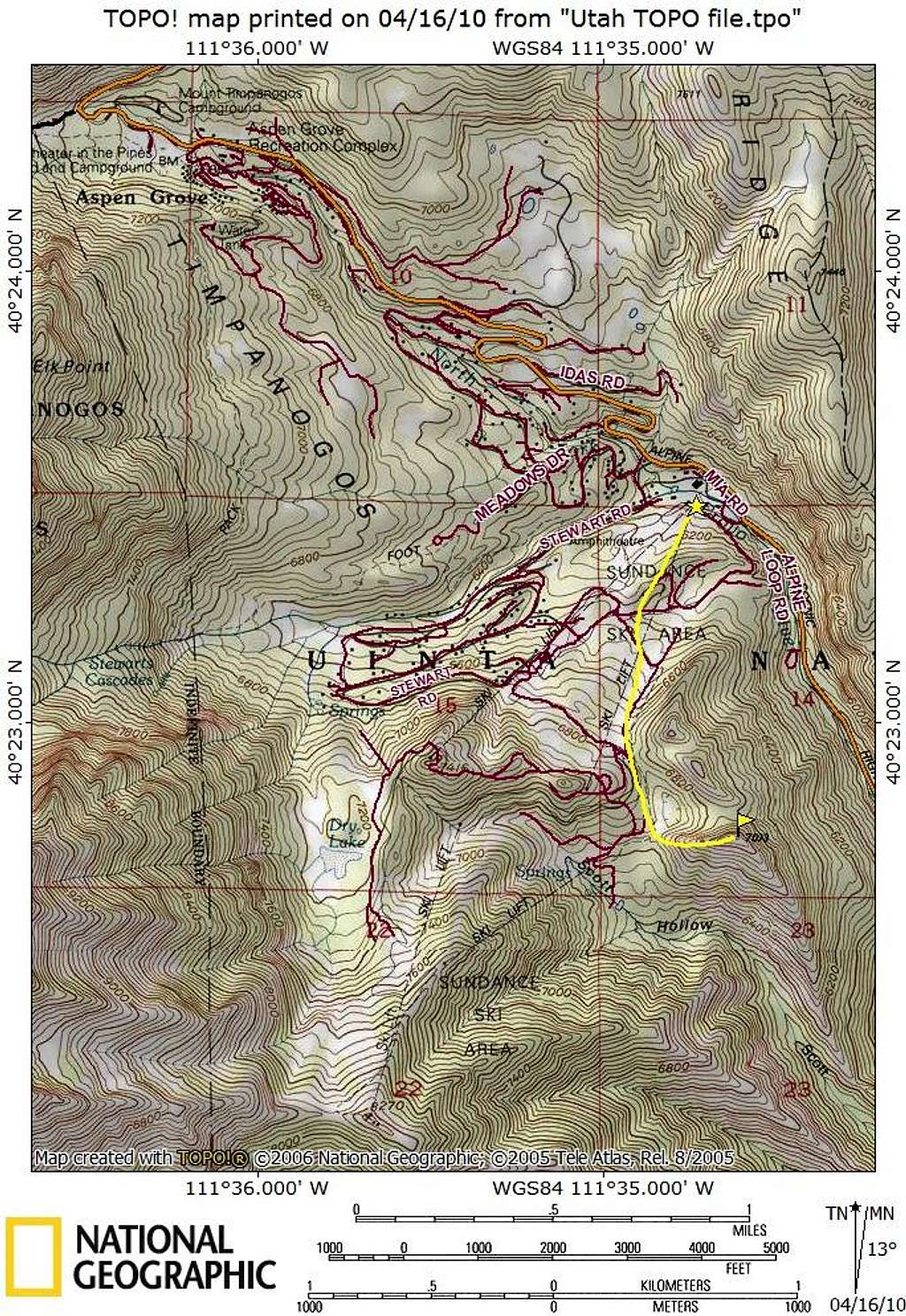 Sundance Peak Map