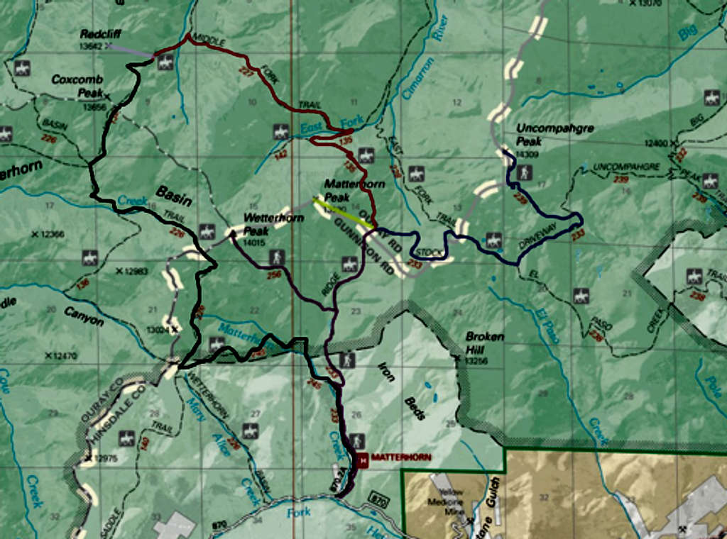 Uncompahgre Backpacking Route